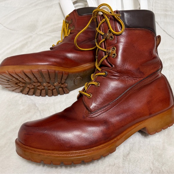 VINTAGE! ?? Herman Survivors US Made Insulated Heavy Duty Vibram Work Boots 14 main image 4